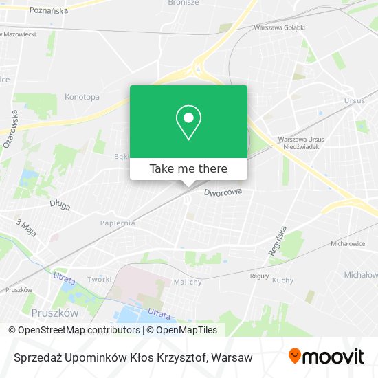 Sprzedaż Upominków Kłos Krzysztof map