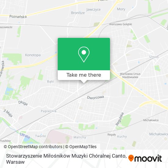 Stowarzyszenie Miłośników Muzyki Chóralnej Canto map