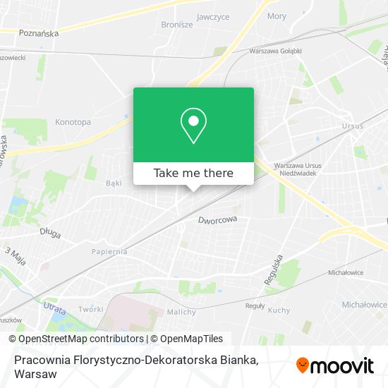 Карта Pracownia Florystyczno-Dekoratorska Bianka