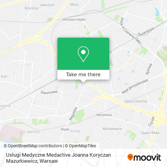 Usługi Medyczne Medactive Joanna Koryczan Mazurkiewicz map