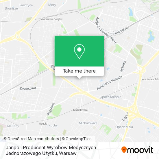 Janpol. Producent Wyrobów Medycznych Jednorazowego Użytku map