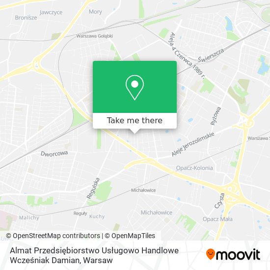 Almat Przedsiębiorstwo Usługowo Handlowe Wcześniak Damian map