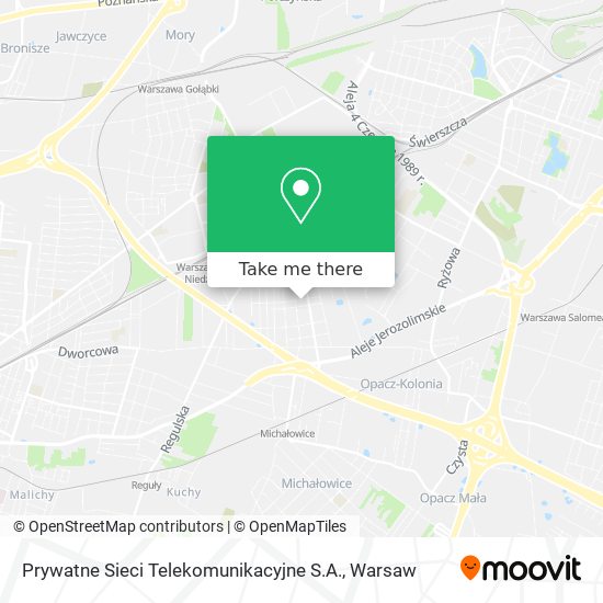 Prywatne Sieci Telekomunikacyjne S.A. map