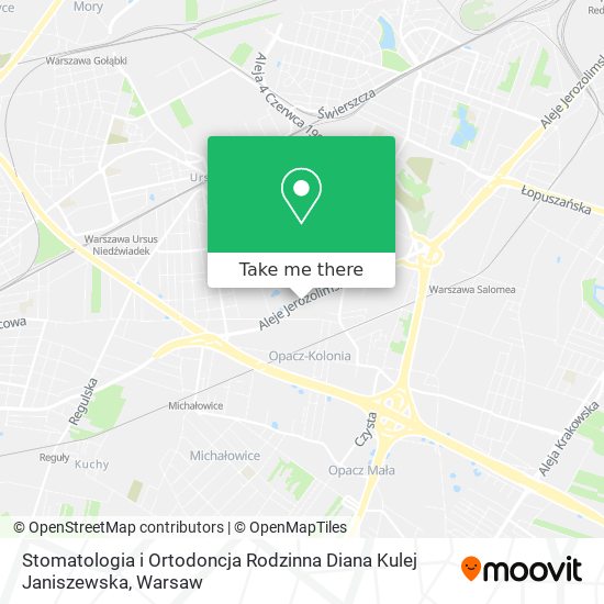 Stomatologia i Ortodoncja Rodzinna Diana Kulej Janiszewska map