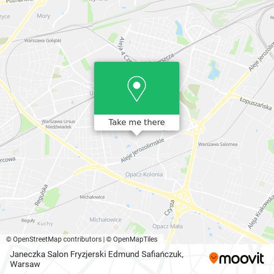 Janeczka Salon Fryzjerski Edmund Safiańczuk map