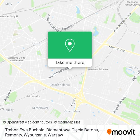 Trebor. Ewa Bucholc. Diamentowe Cięcie Betonu, Remonty, Wyburzanie map