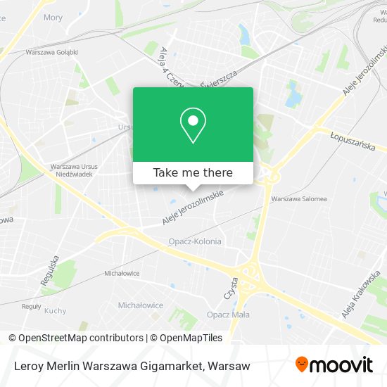 Карта Leroy Merlin Warszawa Gigamarket