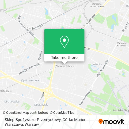 Карта Sklep Spożywczo-Przemysłowy. Górka Marian Warszawa