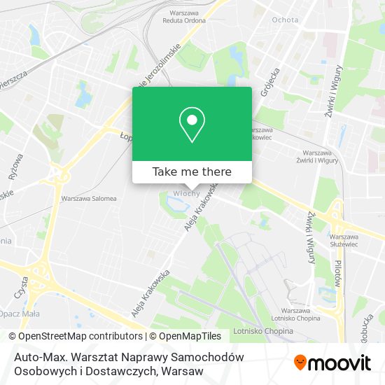 Auto-Max. Warsztat Naprawy Samochodów Osobowych i Dostawczych map