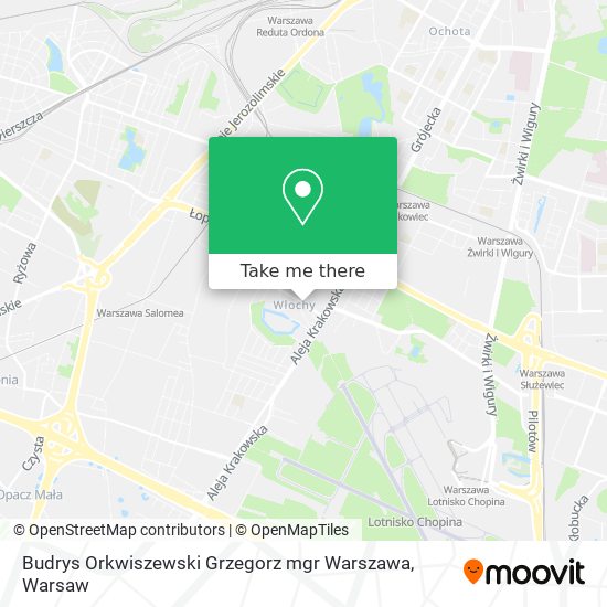 Карта Budrys Orkwiszewski Grzegorz mgr Warszawa