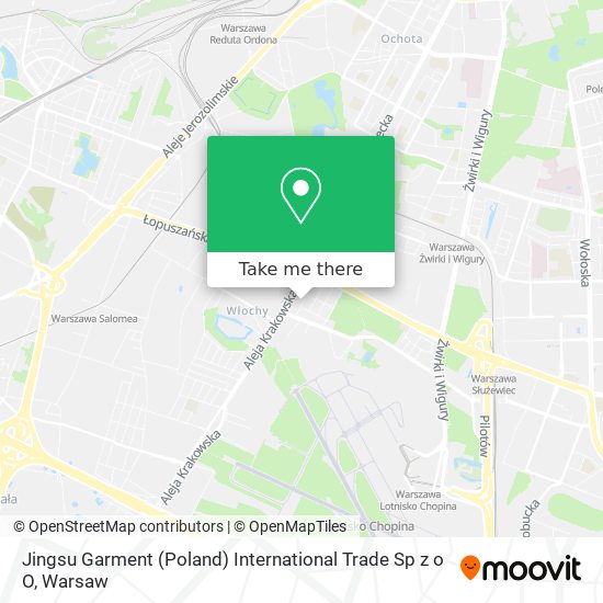 Jingsu Garment (Poland) International Trade Sp z o O map