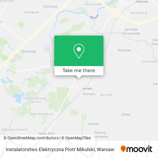 Instalatorstwo Elektryczna Piotr Mikulski map