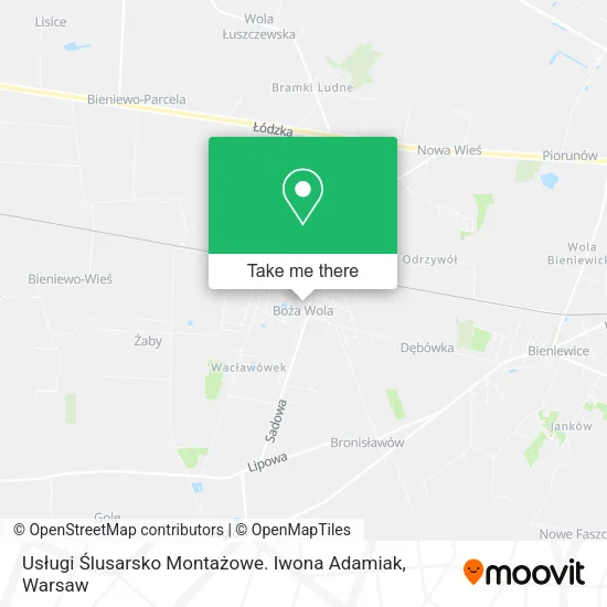 Usługi Ślusarsko Montażowe. Iwona Adamiak map