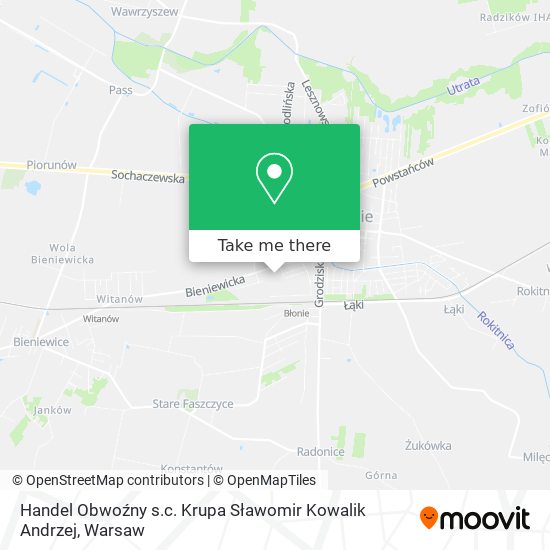 Handel Obwoźny s.c. Krupa Sławomir Kowalik Andrzej map