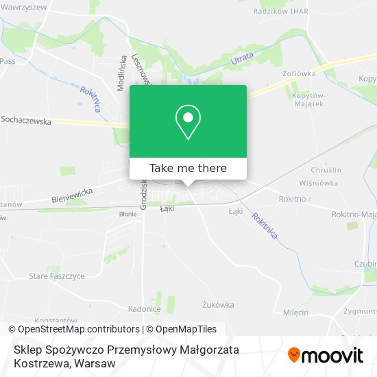 Sklep Spożywczo Przemysłowy Małgorzata Kostrzewa map