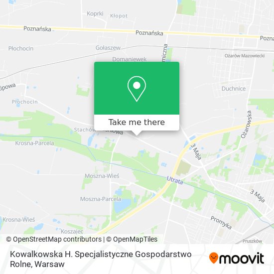 Kowalkowska H. Specjalistyczne Gospodarstwo Rolne map