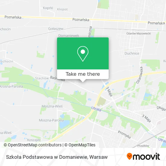 Szkoła Podstawowa w Domaniewie map
