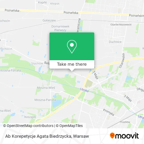 Ab Korepetycje Agata Biedrzycka map