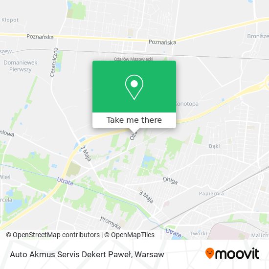 Auto Akmus Servis Dekert Paweł map