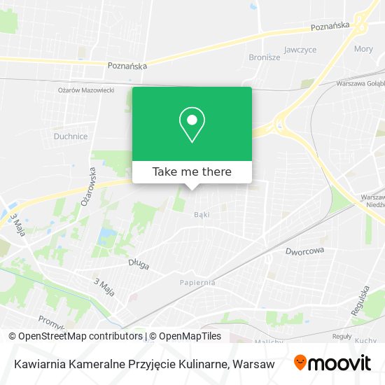 Kawiarnia Kameralne Przyjęcie Kulinarne map