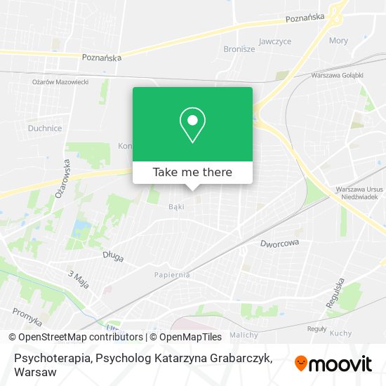 Psychoterapia, Psycholog Katarzyna Grabarczyk map