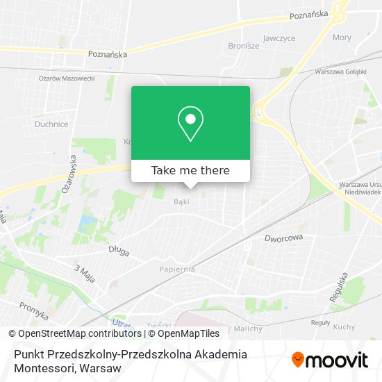 Punkt Przedszkolny-Przedszkolna Akademia Montessori map