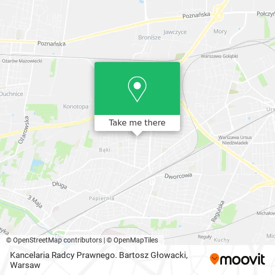 Kancelaria Radcy Prawnego. Bartosz Głowacki map