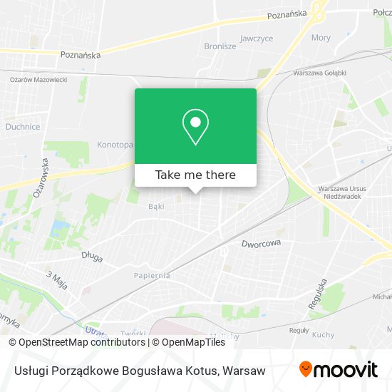 Usługi Porządkowe Bogusława Kotus map