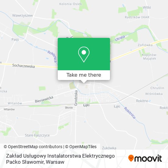 Zakład Usługowy Instalatorstwa Elektrycznego Paćko Sławomir map