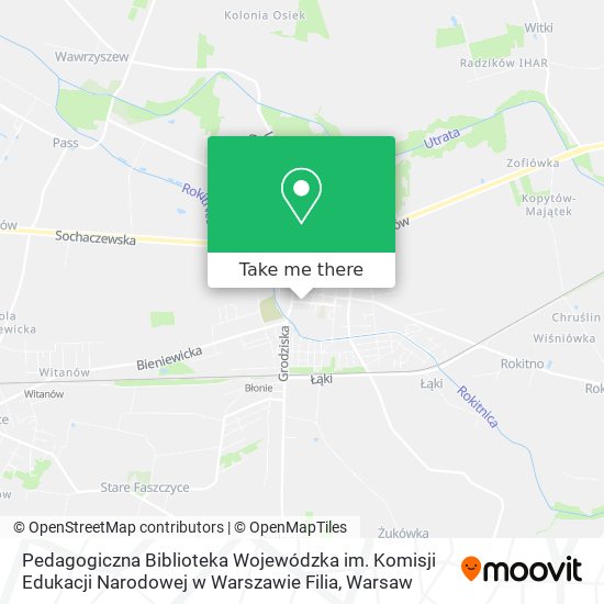 Pedagogiczna Biblioteka Wojewódzka im. Komisji Edukacji Narodowej w Warszawie Filia map