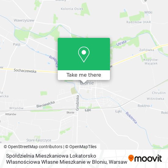 Spółdzielnia Mieszkaniowa Lokatorsko Własnościowa Własne Mieszkanie w Błoniu map