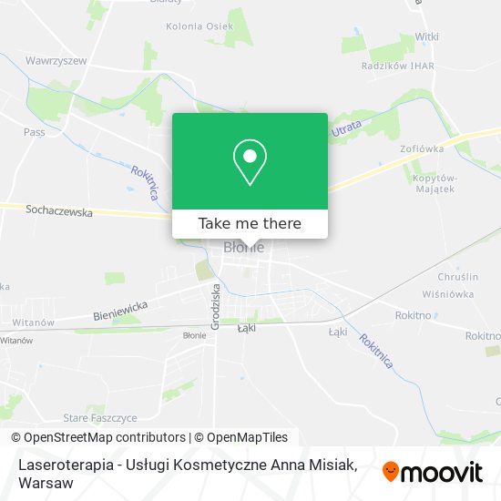 Laseroterapia - Usługi Kosmetyczne Anna Misiak map