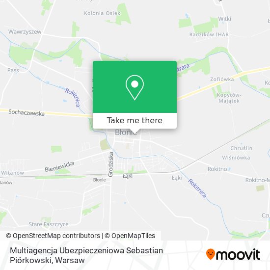 Multiagencja Ubezpieczeniowa Sebastian Piórkowski map