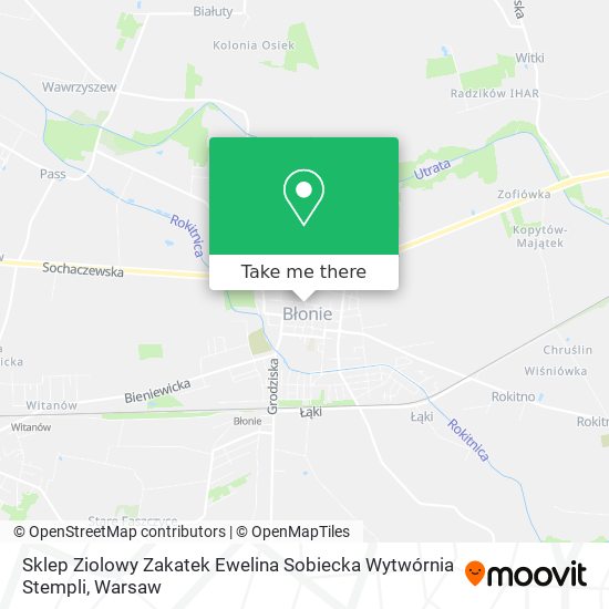 Sklep Ziolowy Zakatek Ewelina Sobiecka Wytwórnia Stempli map