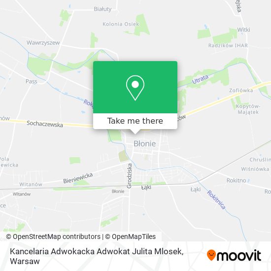 Kancelaria Adwokacka Adwokat Julita Mlosek map