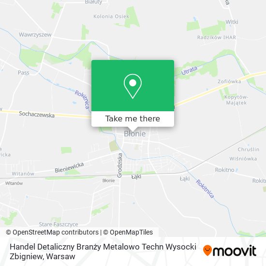 Handel Detaliczny Branży Metalowo Techn Wysocki Zbigniew map