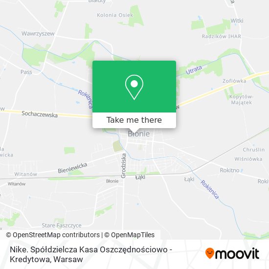 Nike. Spółdzielcza Kasa Oszczędnościowo - Kredytowa map