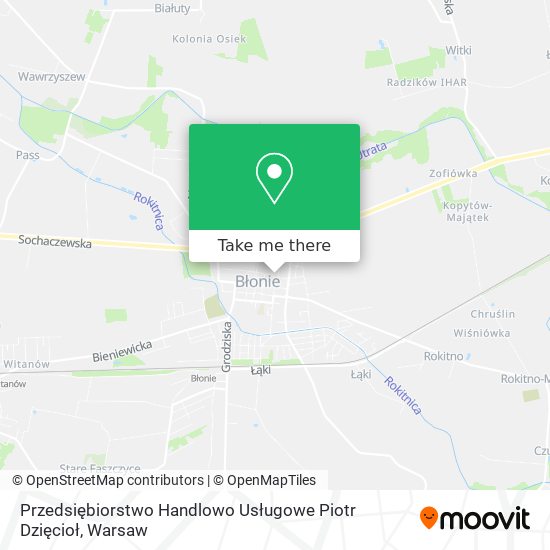 Przedsiębiorstwo Handlowo Usługowe Piotr Dzięcioł map