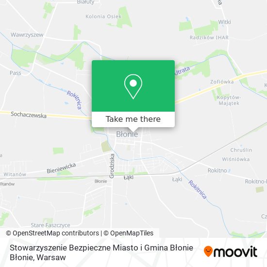 Stowarzyszenie Bezpieczne Miasto i Gmina Błonie Błonie map