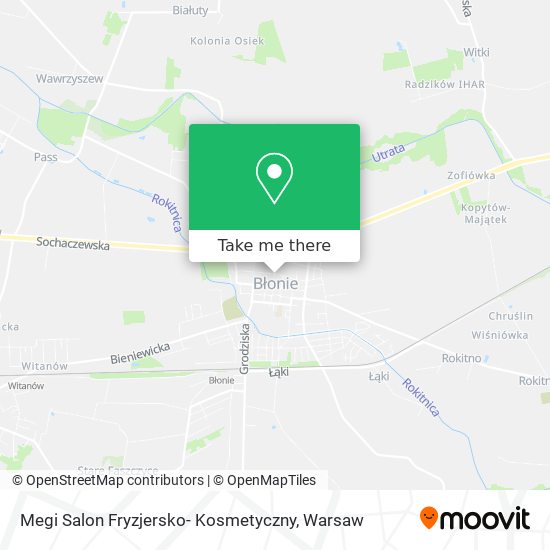 Карта Megi Salon Fryzjersko- Kosmetyczny