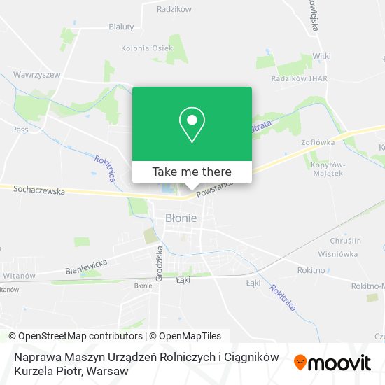 Naprawa Maszyn Urządzeń Rolniczych i Ciągników Kurzela Piotr map