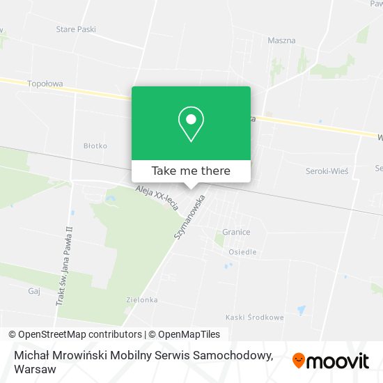 Michał Mrowiński Mobilny Serwis Samochodowy map