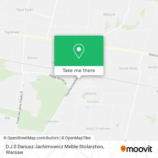 Карта D.J.S Dariusz Jachimowicz Meble-Stolarstwo