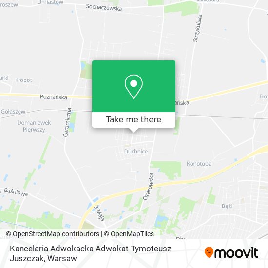 Kancelaria Adwokacka Adwokat Tymoteusz Juszczak map