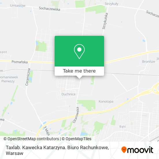 Taxlab. Kawecka Katarzyna. Biuro Rachunkowe map