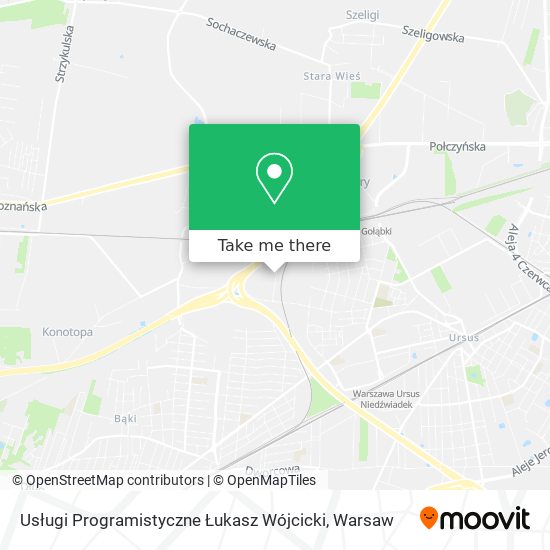 Карта Usługi Programistyczne Łukasz Wójcicki