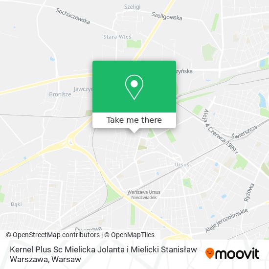 Kernel Plus Sc Mielicka Jolanta i Mielicki Stanisław Warszawa map