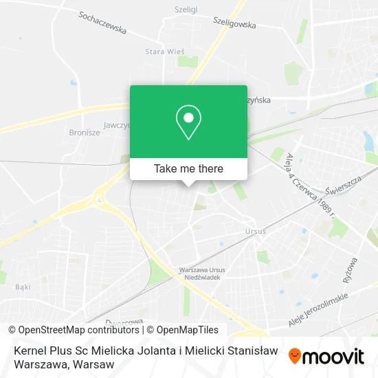 Карта Kernel Plus Sc Mielicka Jolanta i Mielicki Stanisław Warszawa