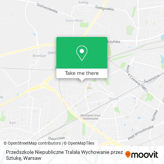 Przedszkole Niepubliczne Tralala Wychowanie przez Sztukę map