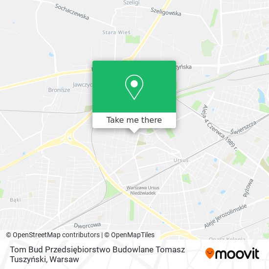 Tom Bud Przedsiębiorstwo Budowlane Tomasz Tuszyński map